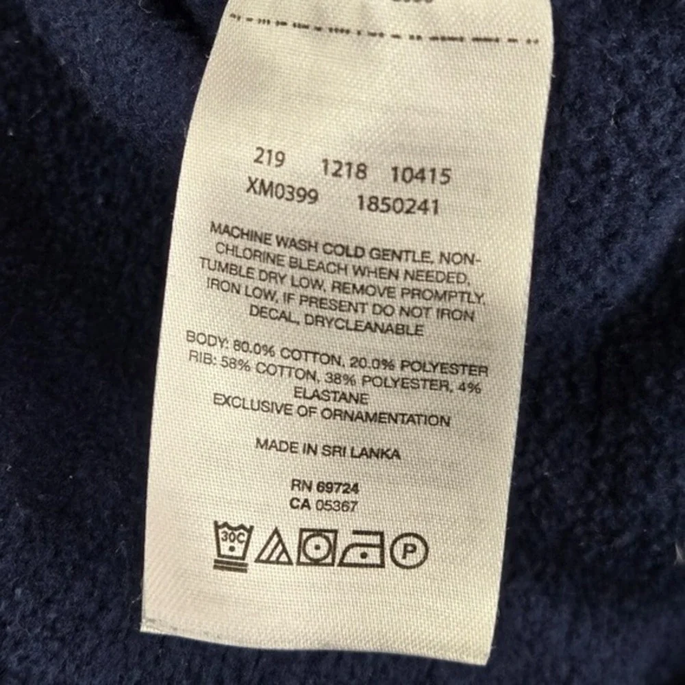 Columbia‎ Men Sweatshirt L Blue Mountain Logo Graphic Hoodie Fleece Drawstring